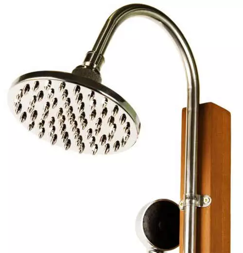 Vonkajšia sprcha kombinácia dreva a kovu
